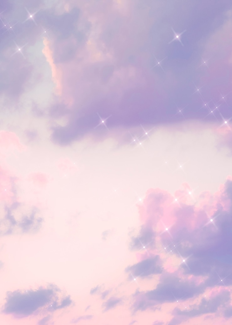 Photo Gratis gambar ungu pastel awan berkilau