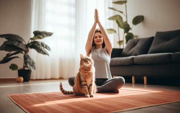 Foto gratuita gato alegre divirtiéndose