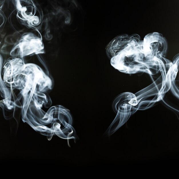 Foto gratuita geniales formas de humo abstractas