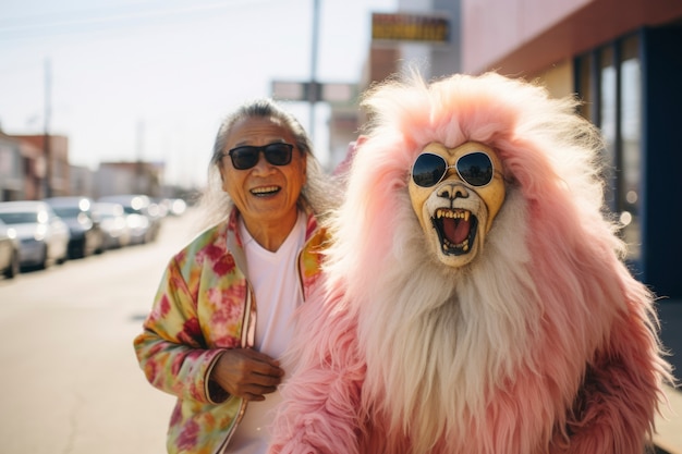 Foto gratuita gente alegre divirtiéndose