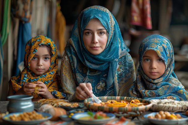 Foto gratuita gente celebrando el ramadán juntos