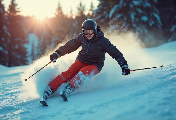 Foto gratuito gente disfrutando de los deportes de nieve