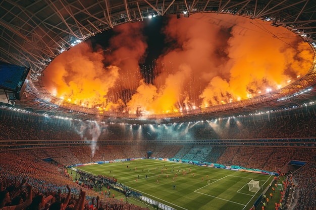 Foto gratuita la gente en el estadio de fútbol