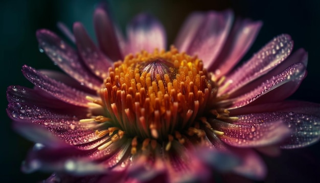 Gerbera daisy en flor pop de colores vibrantes generado por IA