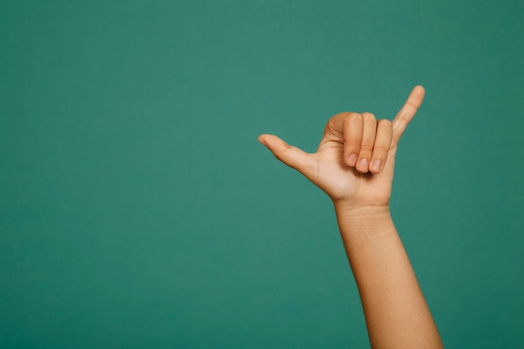 Foto gratuito gesto de mano de punk