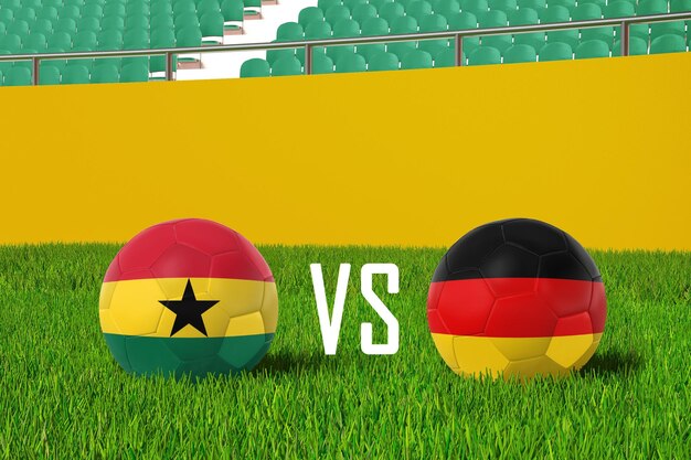 Ghana vs Alemania en el estadio