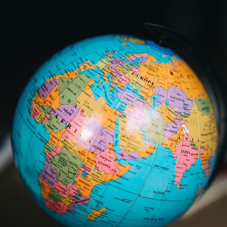 Foto gratuito globo del mundo primer plano