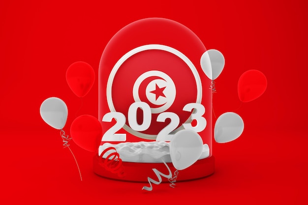 Foto gratuita globo terráqueo de túnez 2023