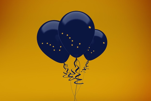 Globos de la bandera de Alaska