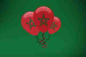 Foto gratuita globos bandera marruecos