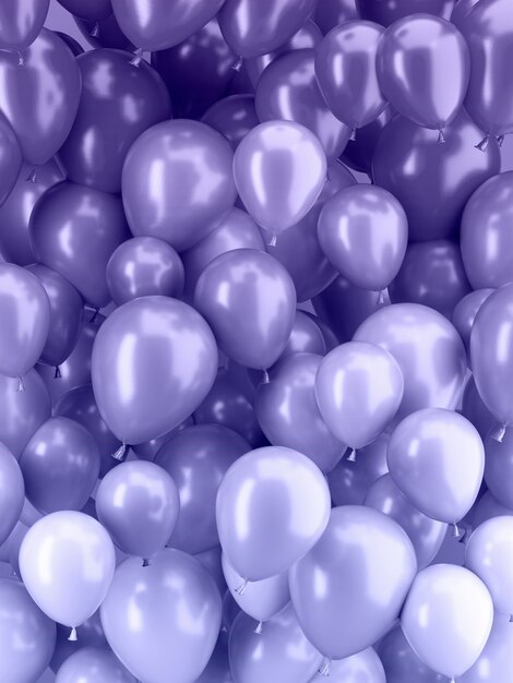 Globos en el color del año 2022