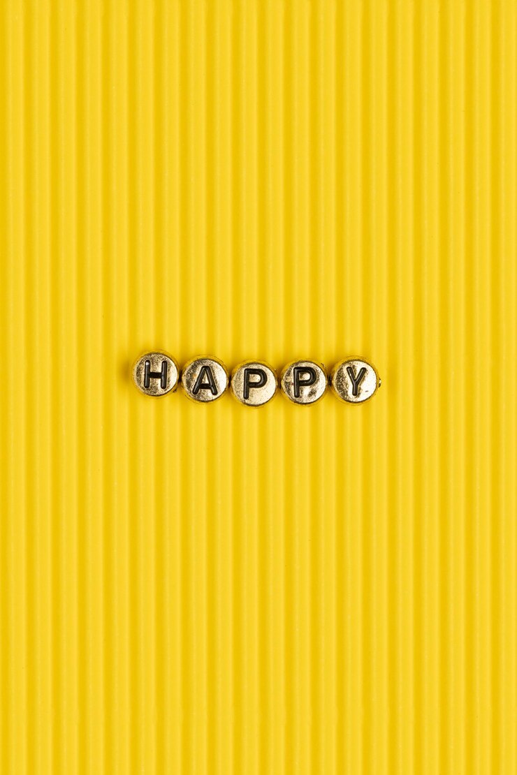 Photo Gratis gold happy word beads lettering typography