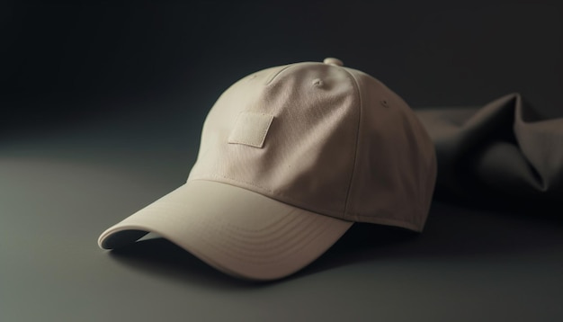La gorra de béisbol militar moderna simboliza las fuerzas armadas generadas por IA