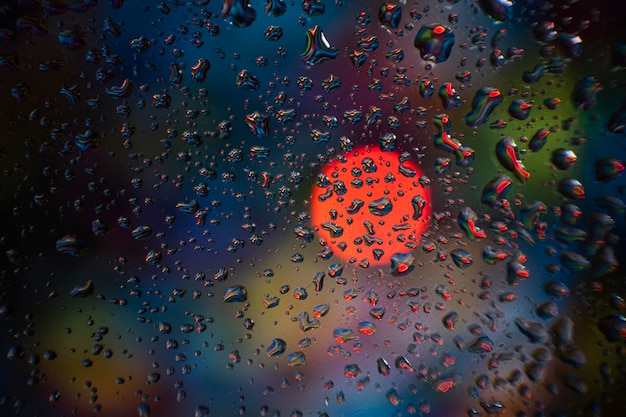 Gotas de lluvia de fondo cerrar