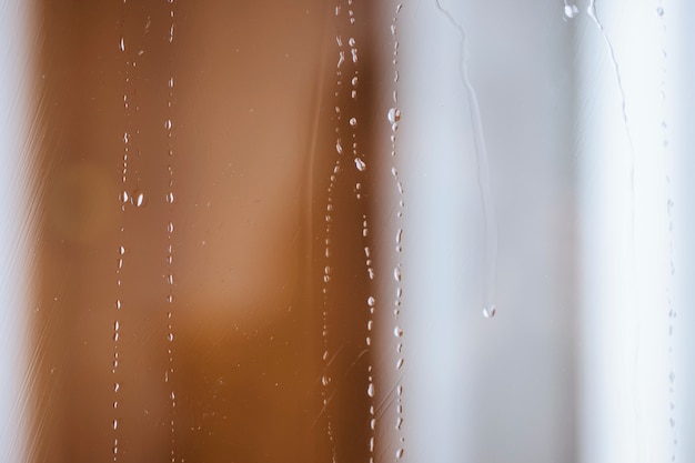 Gotas de lluvia en ventana