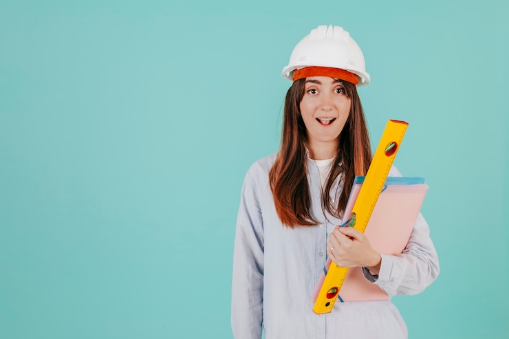 Foto gratuito gracioso joven ingeniero