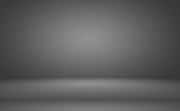 Gradiente gris y negro de la falta de definición llanura de lujo abstracta, utilizado como pared del estudio del fondo para exhibir sus productos.