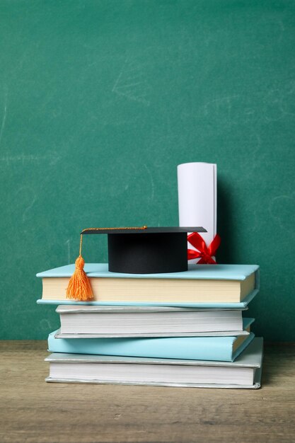 Graduación en el espacio conceptual de la escuela secundaria y la universidad para el texto