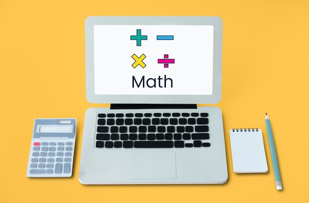 Foto gratuita gráfico de educación de cálculo de fórmula matemática