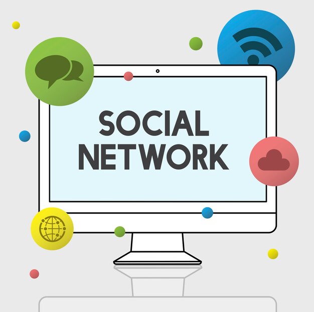 Gráfico de Internet y redes sociales