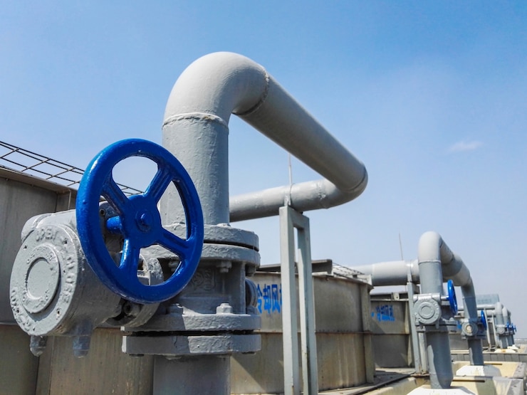 La gran central de aire acondicionado máquina de refrigeración de tubo y válvula