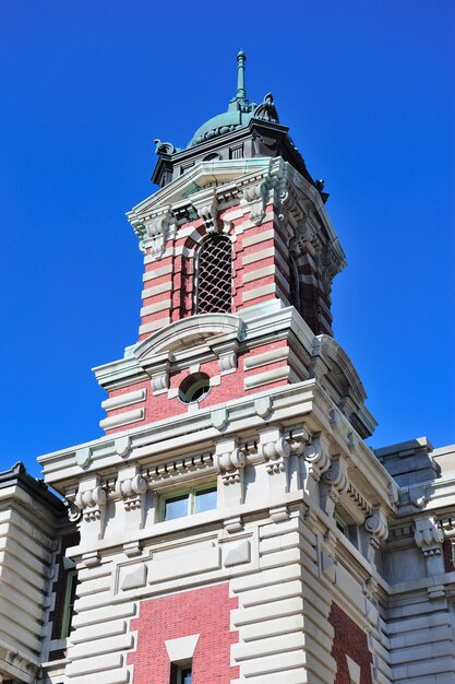 Gran salón de la isla Ellis de la ciudad de Nueva York