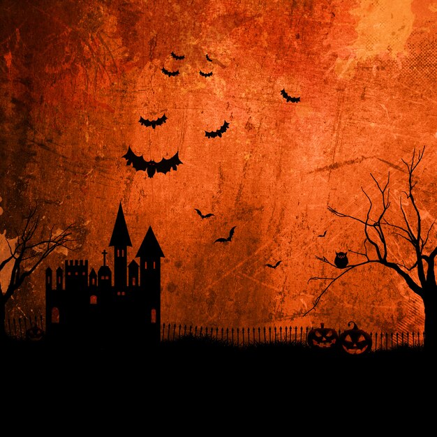 Grunge fondo de Halloween