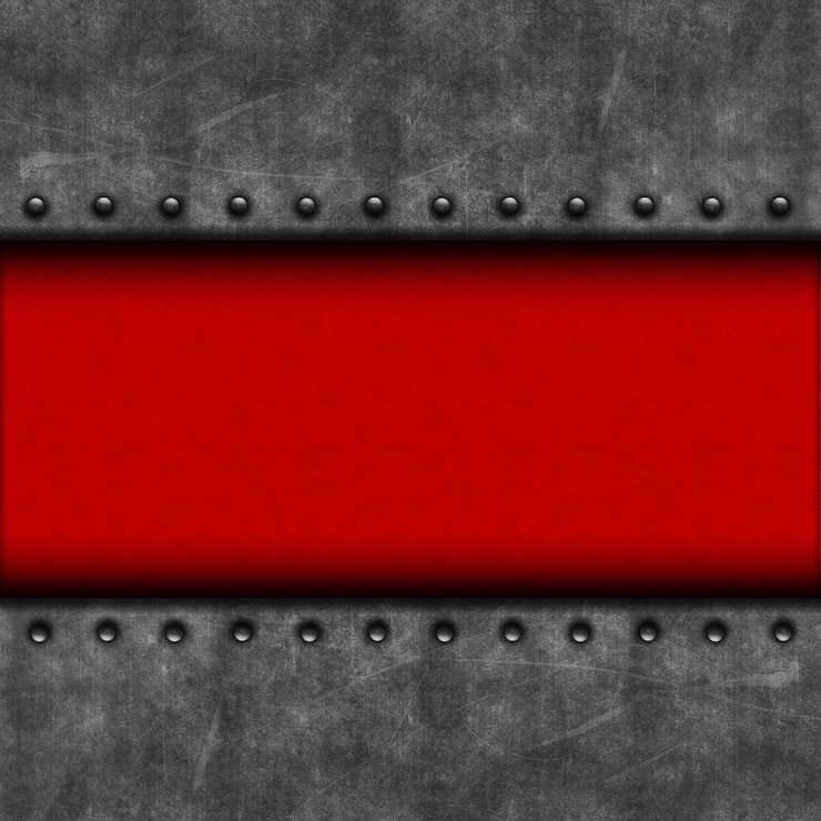 Foto gratuito grunge con textura de metal y cuero rojo