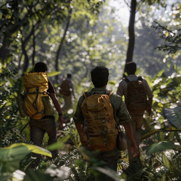 Un grupo de amigos colombianos pasando tiempo juntos y divirtiéndose