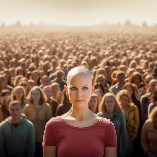 Foto gratuita grupo de mujeres al aire libre en vista frontal