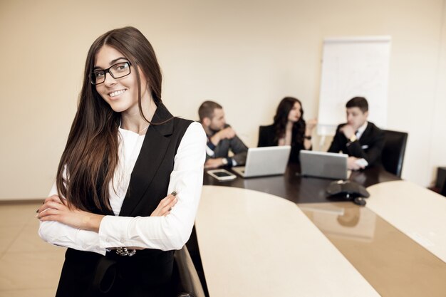 Grupo negocio formación busines discusión