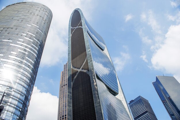 Guangzhou, China-Nov.22, 2015: edificios modernos. edifi moderna