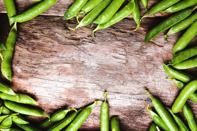 Foto gratuita guisantes naturales