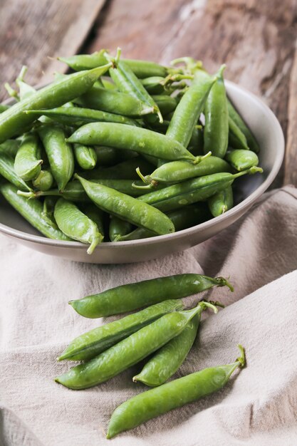 Foto gratuita guisantes naturales