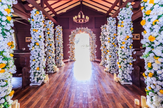 habitación con flores