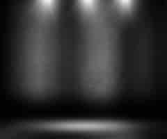 Foto gratuita habitación negra con luces
