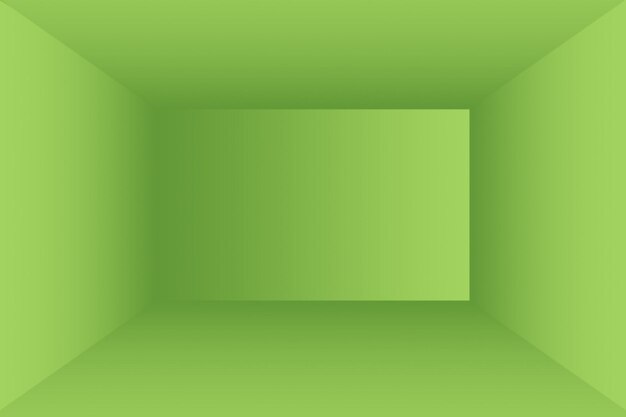 Foto gratuita habitación vacía de fondo de estudio abstracto degradado verde liso de lujo con espacio para texto e imagen.