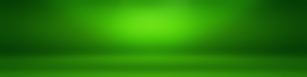 Habitación vacía de fondo de estudio abstracto degradado verde liso de lujo con espacio para texto e imagen
