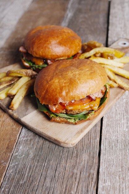 Foto gratuita hamburguesa deliciosa