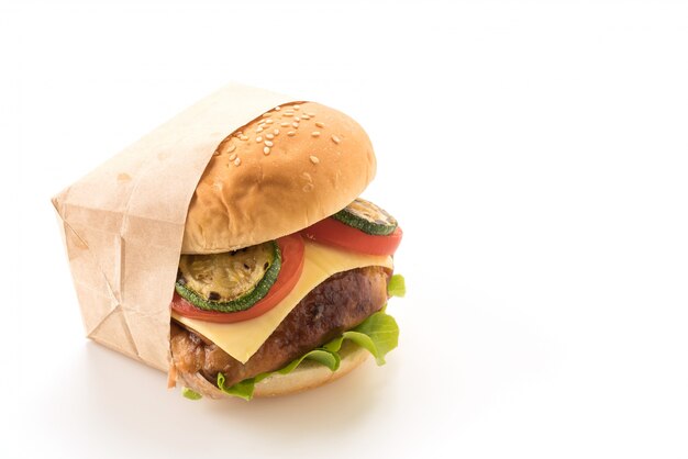 Hamburguesa de pollo a la parrilla