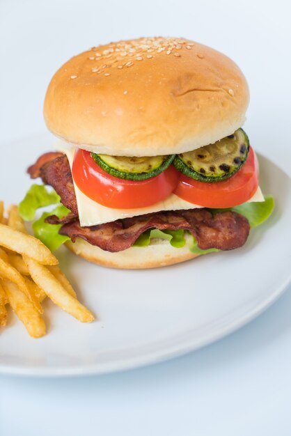 Hamburguesa de tocino