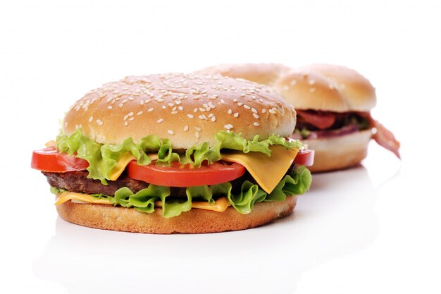 Hamburguesas grandes y sabrosas