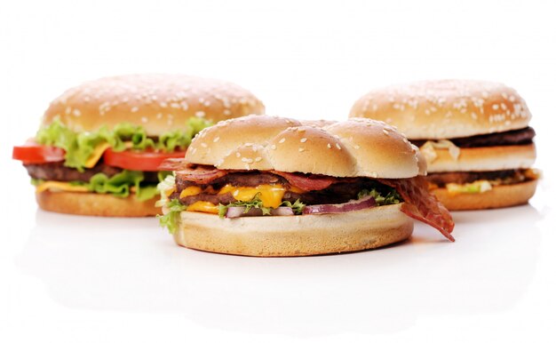 Hamburguesas grandes y sabrosas