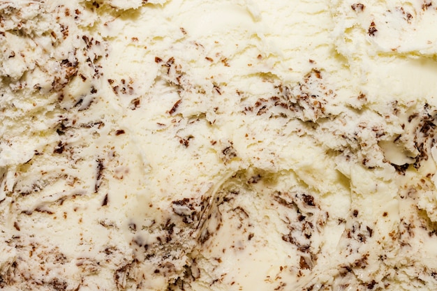 Foto gratuita helado de primer plano extremo de vainilla y chispas de chocolate