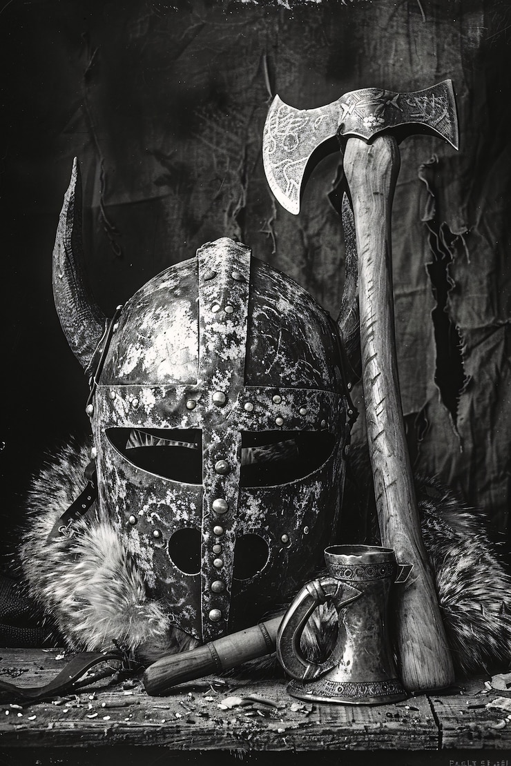 Photo Gratis helm tentara gaya vintage, still life