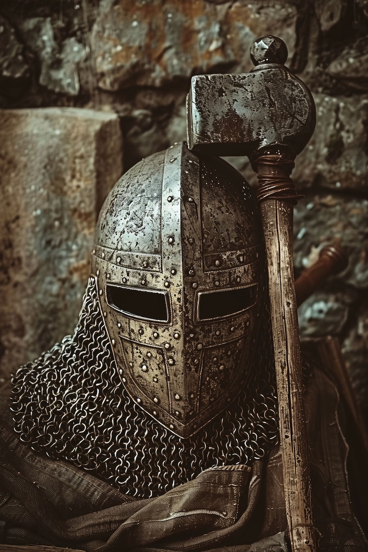 Photo Gratis helm tentara gaya vintage, still life