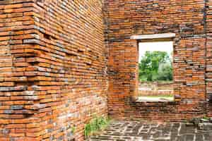 Foto gratuita hermosa arquitectura antigua histórica de ayutthaya en tailandia