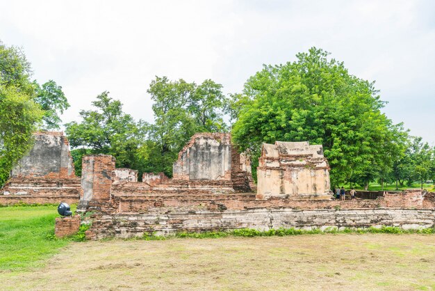 hermosa arquitectura antigua histórica de Ayutthaya en Tailandia
