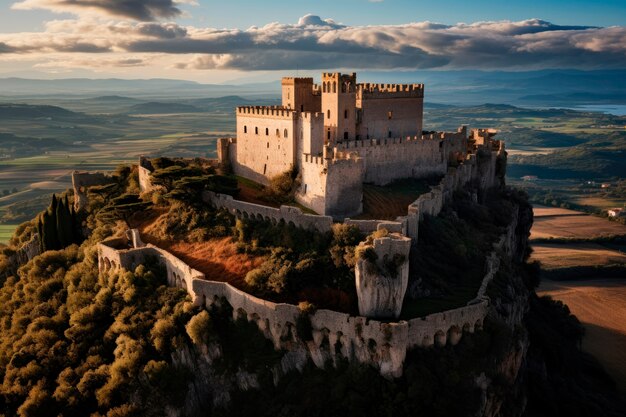 La hermosa arquitectura del castillo