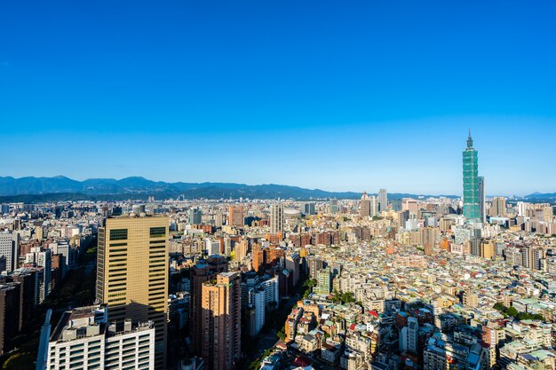 Hermosa arquitectura de la ciudad de taipei